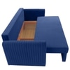 Melano 3 Seater Pull Out Sofa cum Bed  in Navy Blue Colour