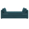 Jedlo Velvet 2 Seater Ottoman Bench with Storage  in T Blue  Color