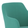 Owen Fabric Lounge Chair in Aqua Blue Colour
