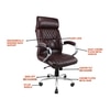 Domain High Back Executive Office In Brown Colour