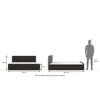 Wren Engineered Wood King Size Box Storage Bed In Dark Wenge Finish