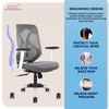 Kepler Brooks Marvel MB Office Desk Chair in Grey Colour