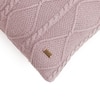 Cable Moss Dull Rose Knitted Cushion Cover  16X16 Inches