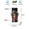 Devansh Solid Wood Electric Wall Light in Brown Colour with Multi Shade Count of 1 Light