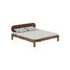 Woodwhiz Solid Wood King Size Non Storage Bed In Provincial Teak Finish