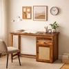 Eye Sheesham Wood  Study Table in Teak Finish