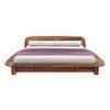 Wilbur Solid Wood King Size Non Storage Bed In Teak Finish