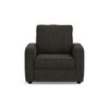 Apollo Compact High Back 1 Seater Fabric Sofa in Graphite Grey Colour