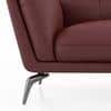 Vetra 1 Seater Leather Sofa In Wine