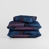 Stoa Paris 300TC UltrSatin King Bedsheet Set Satin King Indigo, Purple Gold