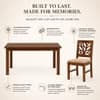 Globally Indian Ojasvi Solid Sheesham Wood 6 Seater Dining Table Set 6 Chairs Beige