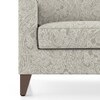 Abbey 1 Seater Fabric Sofa In Monochrome Paisley Colour