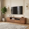 Zephyr Large TV Unit in Amber Walnut Finish