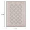 Imperial Knots Ivory Multicolor Kilim Hand Woven Dhurrie 5x8 Feet