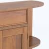 Ramore Sideboard in Amber Walnut Finish With Metal Channel