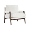 Serenity Boucle Fabric Arm Chair in Off White