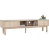 Scandinavian Ludlow TV Cabinet Natural Wood Finish