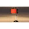 Orange cotton Curvy table lamp with Iron Base (SP04)