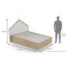 Dream House Engineered Wood Bed in Oak Colour