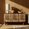 Tajni Solid Wood Sideboard in Brown Colour