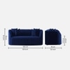 Baiwang Fabric Sofa (Navy Blue)