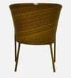 Lismore  Wicker Table And Chair Set In Beige Brown Dual Tone Finish