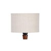Brody Brown Cotton Shade Floor Lamp