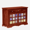 Sheesham Wood Sideboard In Honey Oak Finish