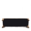 Cairo Sheesham Wood Accent Bench (Beige Sparkle Velvet Teak Finish)