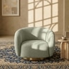 Elegantensemble Wood 1 Seater With Upholstery Non Storage Sofa In Beige Colour