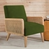 Evant Ratan Accent Chair in Mint Green Colour