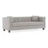 Windsor Essential 3 Seater Fabric Sofa in Vapour Grey Colour