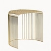 Gilded Metal Side Table in Gold Colour