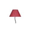 Kaia Zig Zag Iron Floor lamp with Jute Conical Maroon shade (Z40)
