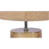 Bharati Beige Natural Fiber Shade Table Lamp with Natural Wooden Base