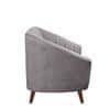 Nilo Velvet 2 Seater Sofa in Grey Colour