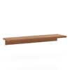 Moda Set Of 2 - Small And Large Wall Shelf In Amber Walnut Finish
