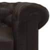Winchester 3 Seater Leatherette Sofa in Chocolate Colour