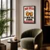 The Castle Decor Funny Bar Rules Wall Art Framed Painting 16x24 Inch (Style 1)