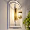 Hayward Brass and Glass Wall Light