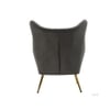 Dawson Solid Wood Accent Chair in Grey Colour