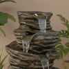 Rustic Copper 5 Tier Rock Water Fountain Home and Garden
