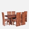 Brenda 6 Seater Dining Set  In Honey Finish
