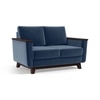 Corby Premium 2 Seater Fabric Sofa in Lapis Blue Colour