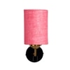 Devansh Metal Electric Wall Light in Black Colour with Pink Shade Count of 1 Light