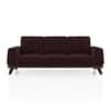 Granada Premium 3 Seater Fabric Sofa in Deep Plum Velvet Colour