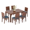 Atlas Solid Wood 6 Seater Compact Dining Table With Atlas Dining Chairs