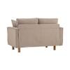 Scandinavian Nexon Two Seater Sofa Natural Wood Finish