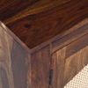 Sheesham Wood 2 Door Sideboard in Provincial Teak Finish