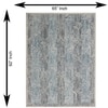 Azure Labyrinth Carpet Size 7.8x5.5 ft.